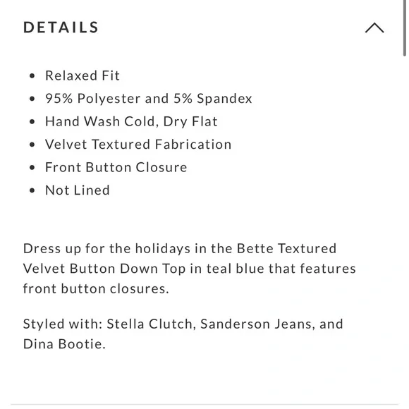 Vici velvet top - Picture 10 of 11